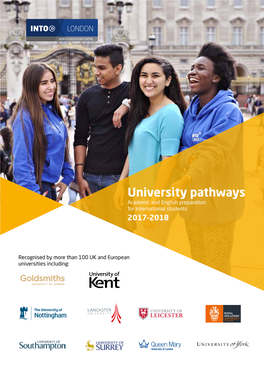 University Pathways Academic and English Preparation for International Students 2017–2018