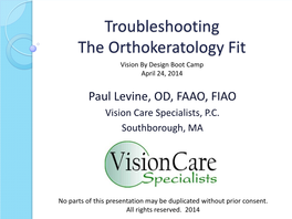 Incorporating Orthokeratology Into Your Practice