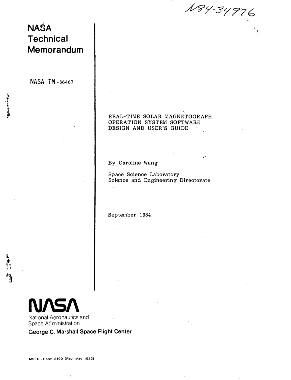 NASA Technical Memorandum