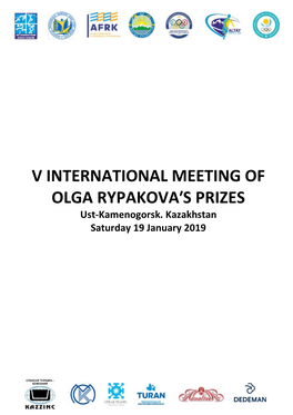 V INTERNATIONAL MEETING of OLGA RYPAKOVA′S PRIZES Ust-Kamenogorsk