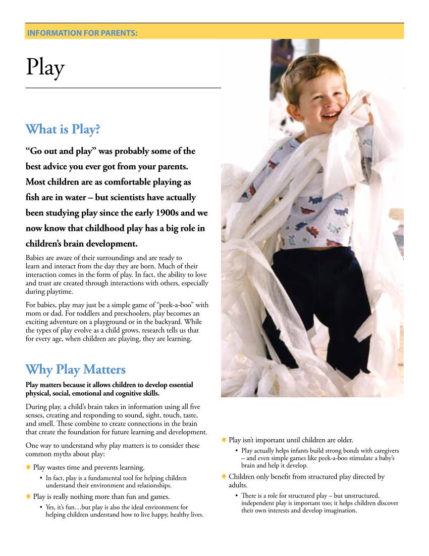 What Is Play? Why Play Matters