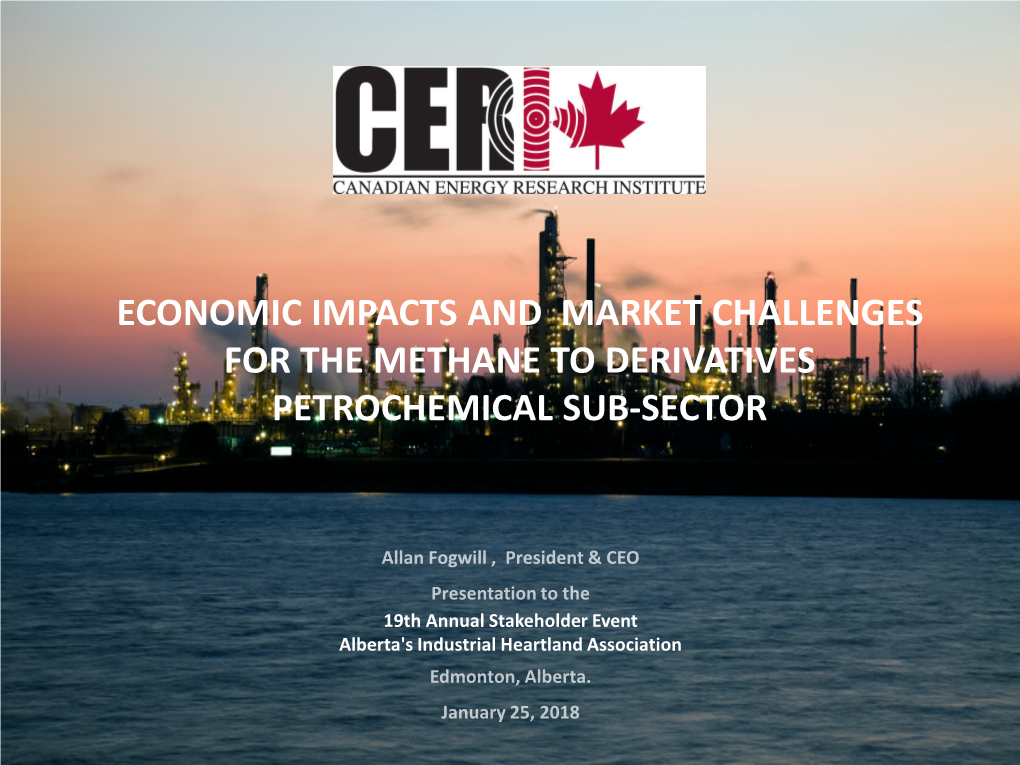Economic Impacts and Market Challenges for the Methane to Derivatives Petrochemical Sub-Sector