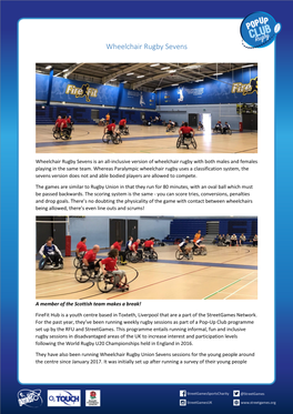 Wheelchair Rugby Sevens