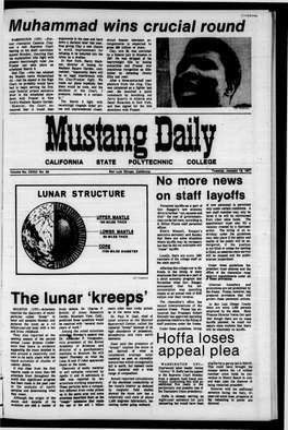 Mustang Daily, January 12, 1971