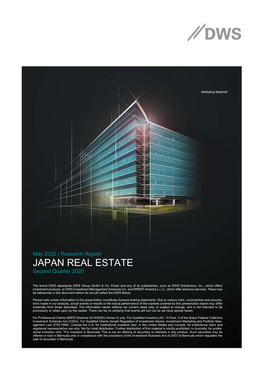 Japan Real Estate Second Quarter May 2020