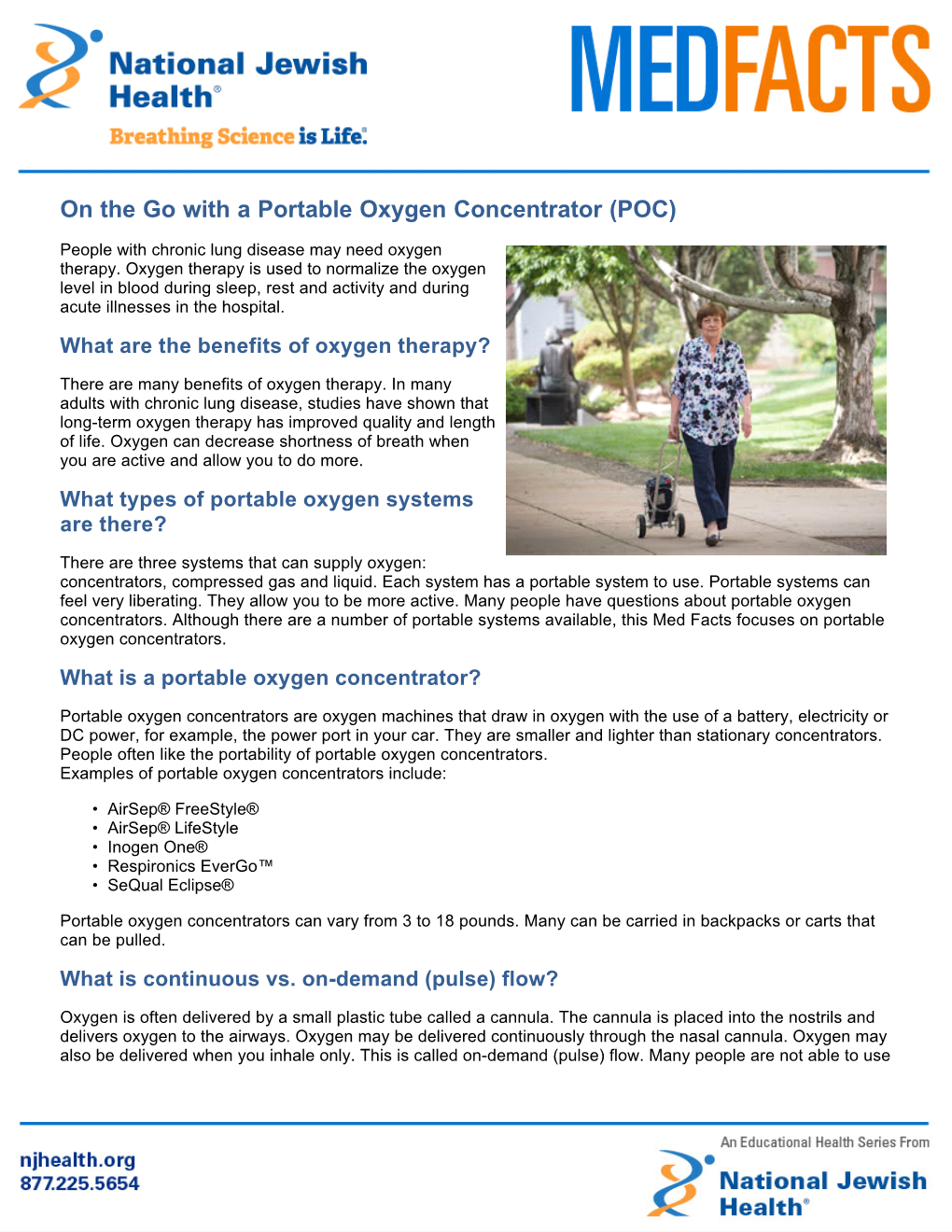 On the Go with a Portable Oxygen Concentrator (POC)