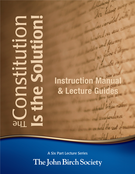 Instruction Manual & Lecture Guides