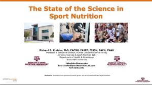 The State of the Science in Sport Nutrition
