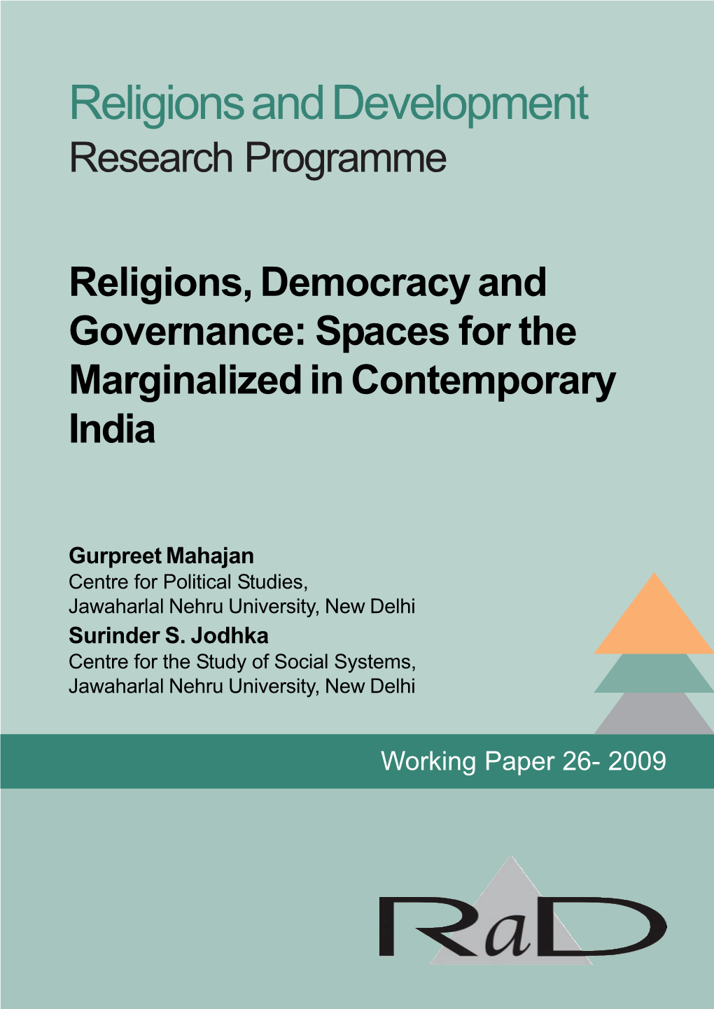 Religions and Development Research Programme