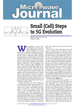 Small (Cell) Steps to 5G Evolution Skyworks Solutions, Inc