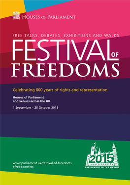 Free Talks, Debates, Exhibitions and Walks
