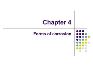 Forms of Corrosion Uniform Corrosion