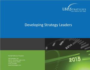 Developing Strategy Leaders