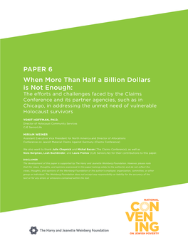When More Than Half a Billion Dollars Is Not Enough: PAPER 6