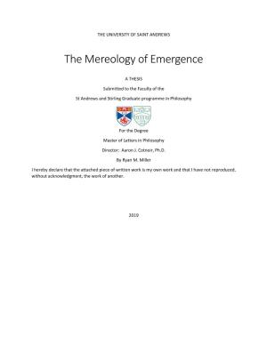 The Mereology of Emergence