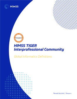HIMSS TIGER Interprofessional Community Global Informatics