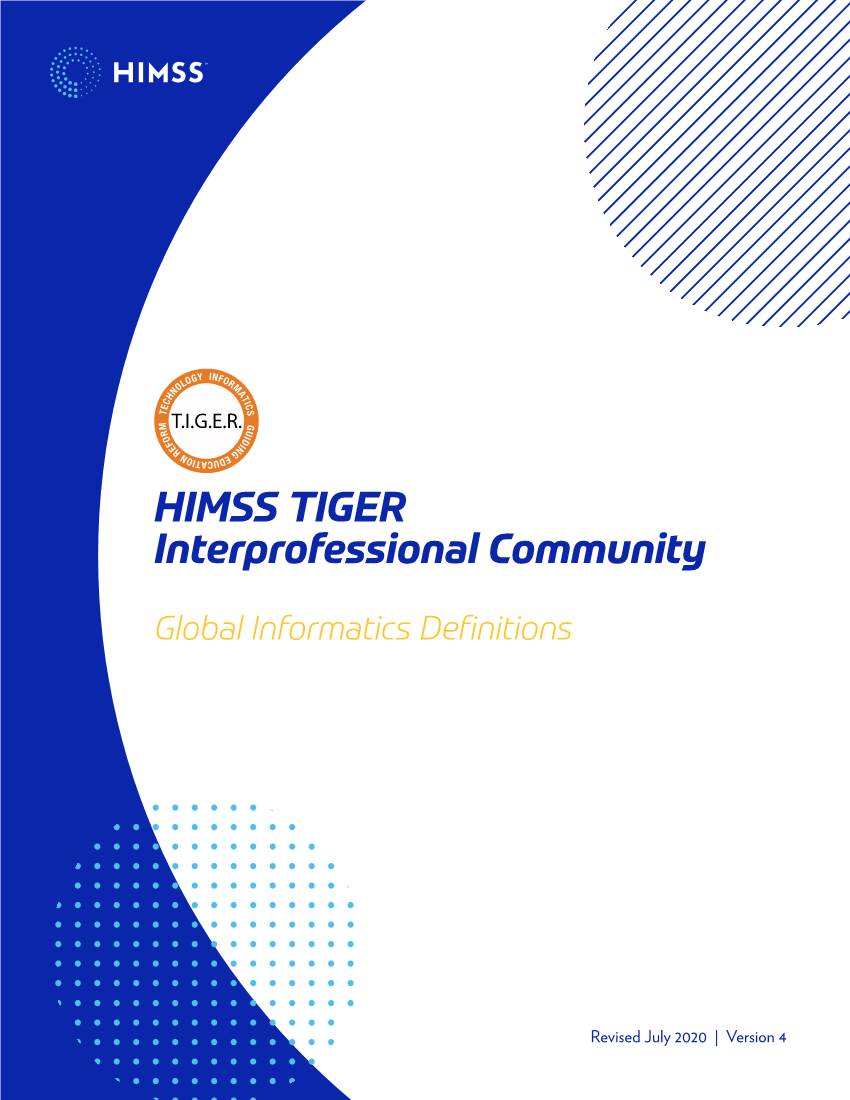 HIMSS TIGER Interprofessional Community Global Informatics