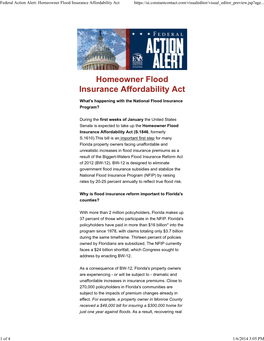 Homeowner Flood Insurance Affordability Act