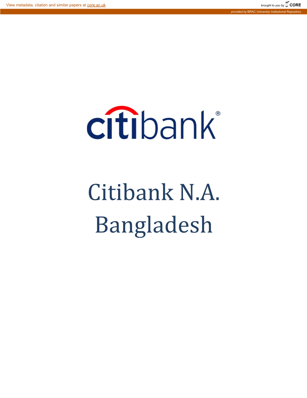 Citibank N.A. Bangladesh