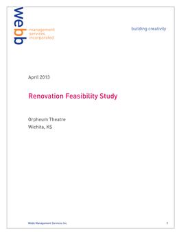 Renovation Feasibility Study