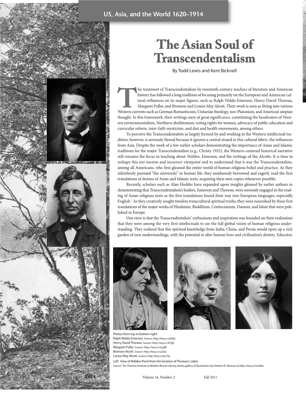 The Asian Soul of Transcendentalism