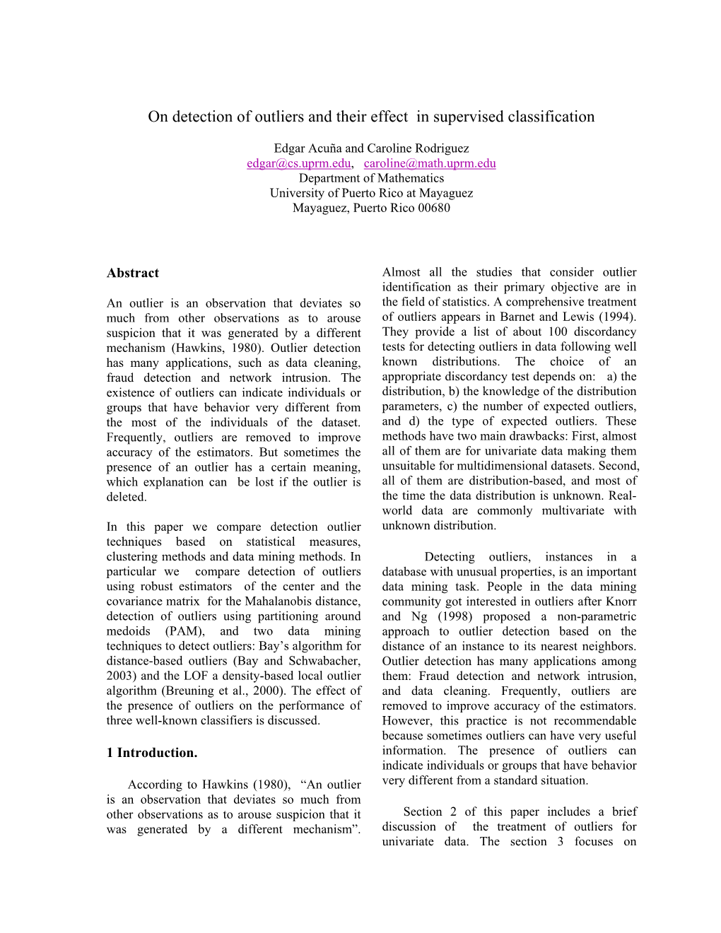 Univariate Outliers Q3+1.5×IQR)