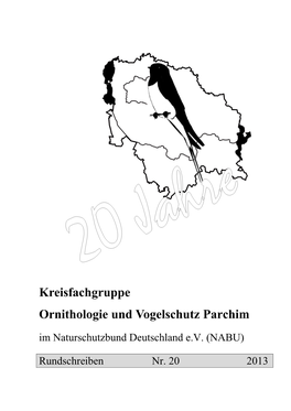 Kreisfachgruppe Ornithologie Und Vogelschutz Parchim Im Naturschutzbund Deutschland E.V