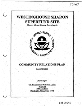 WESTINGHOUSE SHARON SUPERMINI) SITE Sharon, Mercer County, Pennsylvania