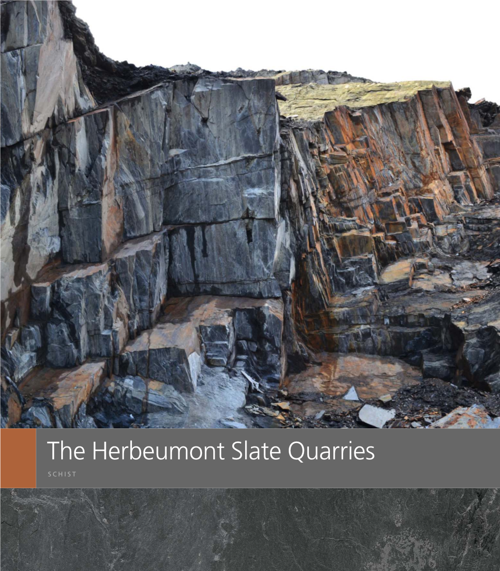 The Herbeumont Slate Quarries SCHIST Blue and Brown Rubble Stone