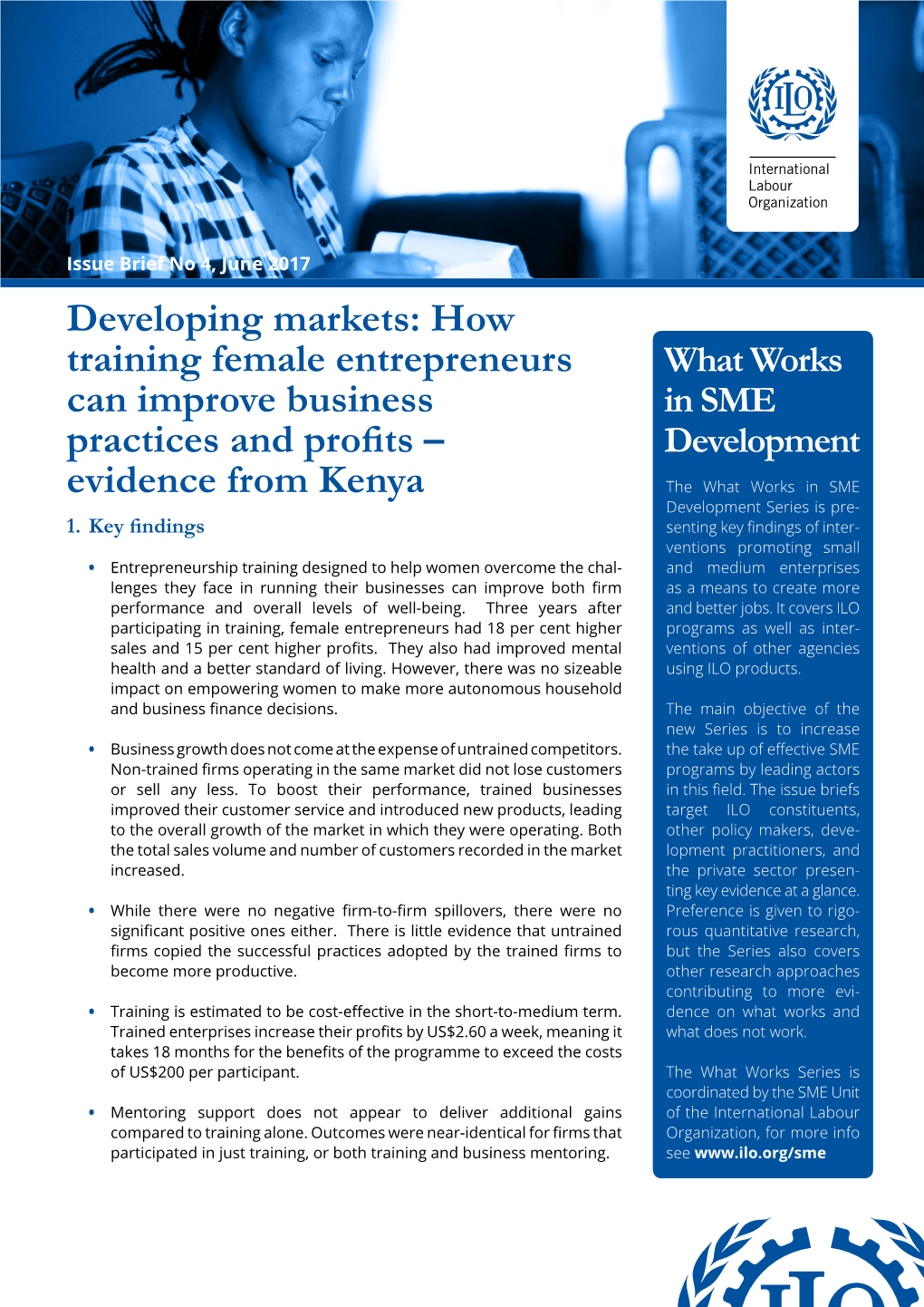 Developing Markets: How Training Female Entrepreneurs Can Improve Business Practices and Profits – Evidence from Kenya