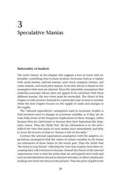 Speculative Manias