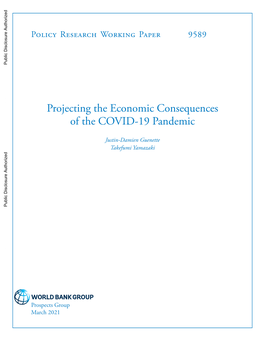 Projecting the Economic Consequences of the COVID-19 Pandemic