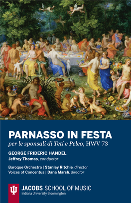 PARNASSO in FESTA Per Le Sponsali Di Teti E Peleo, HWV 73