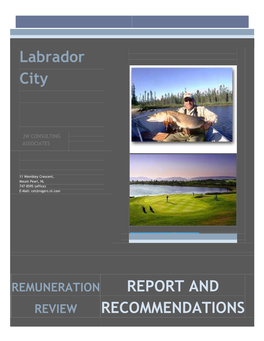 Labrador City REPORT and RECOMMENDATIONS