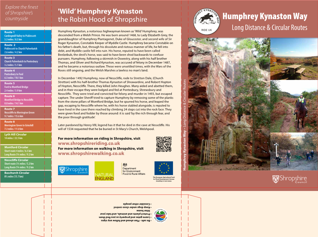 Humphrey Kynaston Way –Long Distance &Circular Routes