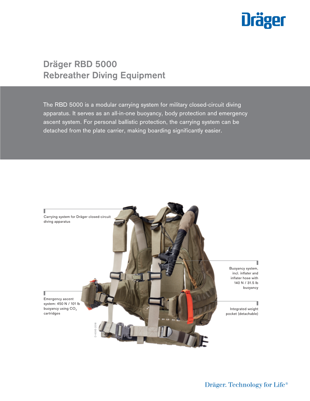 Dräger RBD 5000 Rebreather Diving Equipment