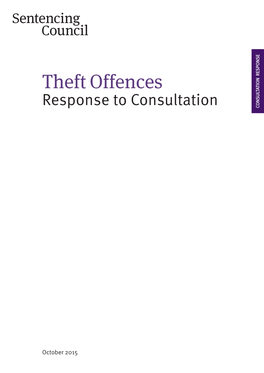 Theft Offences Response to Consultation 1