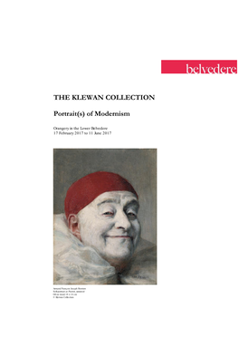 THE KLEWAN COLLECTION Portrait(S) of Modernism