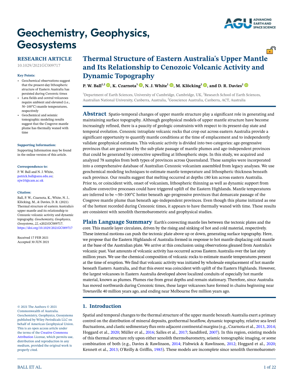 Thermal Structure of Eastern Australia's Upper Mantle and Its