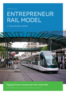 Entrepreneur Rail Model a DISCUSSION PAPER