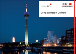 Doing Business in Germany Contents