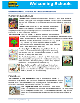 Great Lgbtq-Inclusive Picture & Middle Grade Books