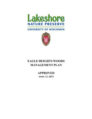 Eagle Heights Woods Management Plan Approved