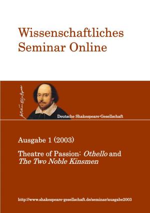 Wissenschaftliches Seminar Online 1 (2003)