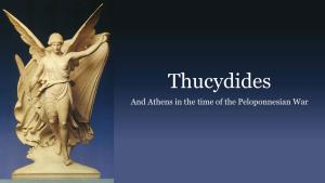 Thucydides and Athens in the Time of the Peloponnesian War Pericles