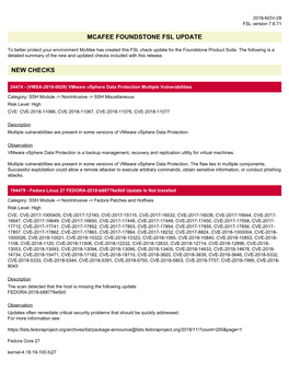 Mcafee Foundstone Fsl Update