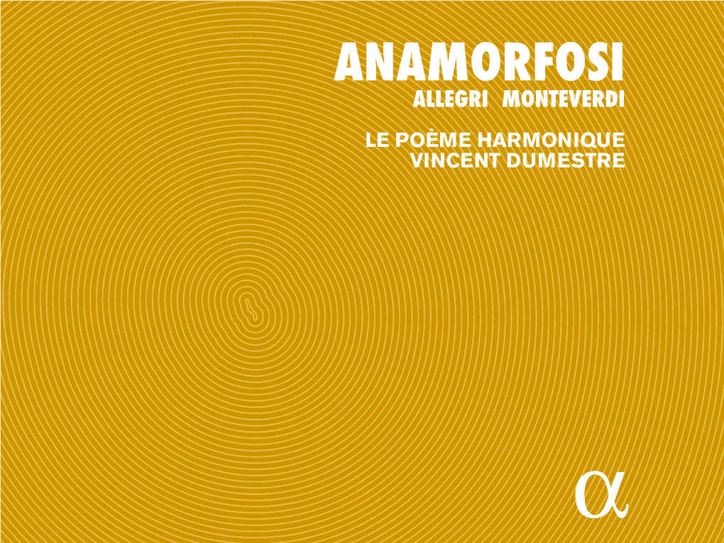 Anamorfosi Allegri Monteverdi