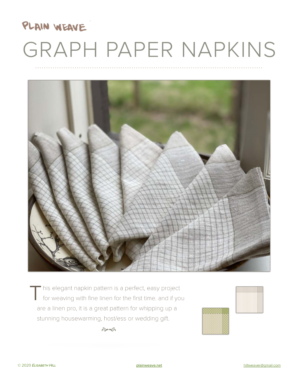 Graph Paper Napkins