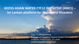 Sri Lankan Platform for Water and Disasters