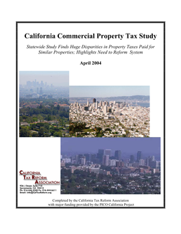 California Commercial Property Tax Study